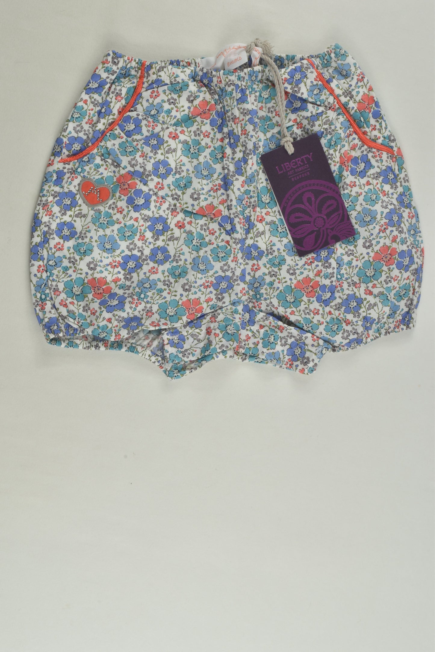 NEW Château De Sable Size 00 (6 months) Liberty Print Shorts