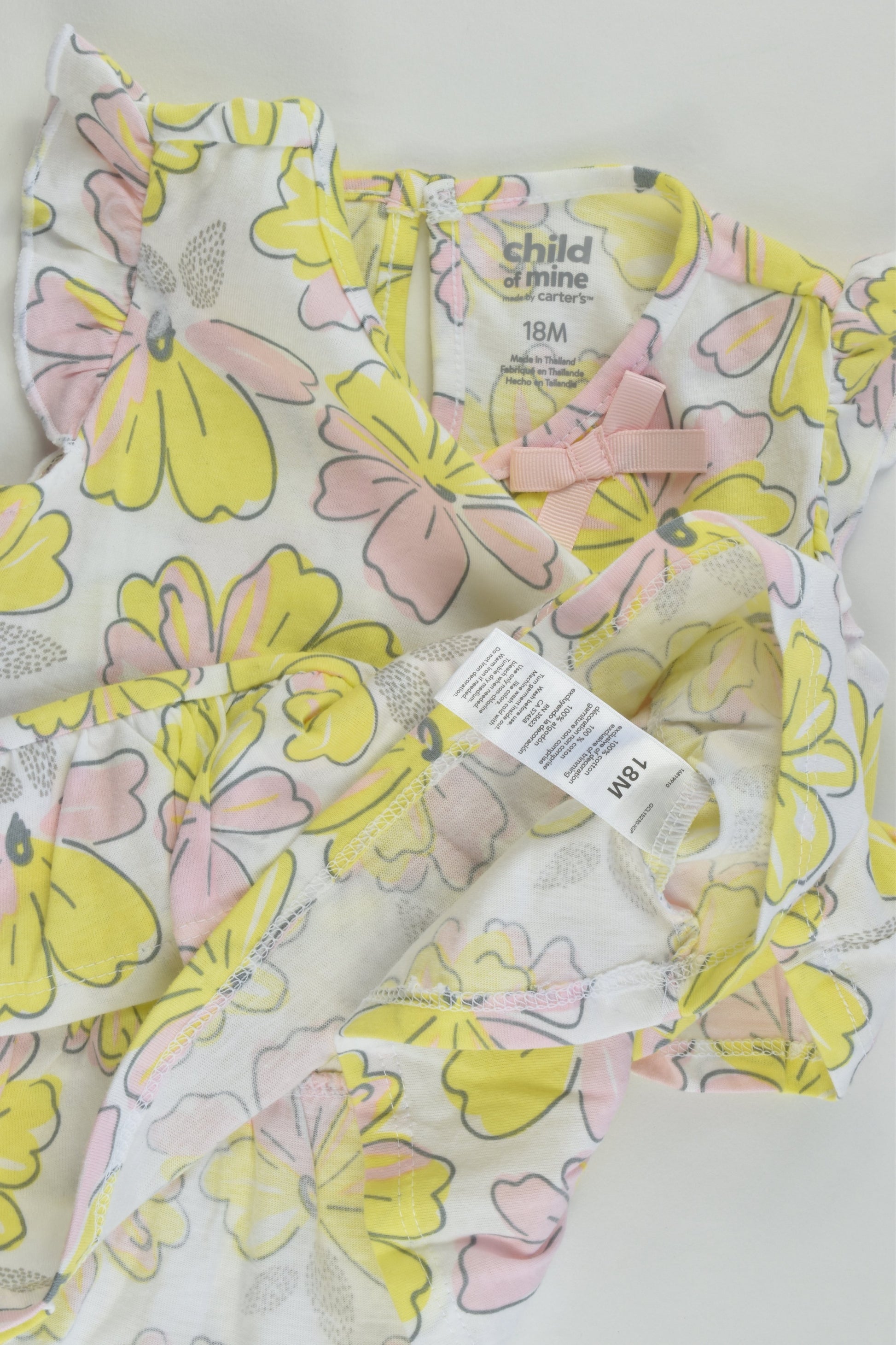 NEW Child Of Mine by Carter's Size 1 (18 months) Floral Blouse/T-shirt