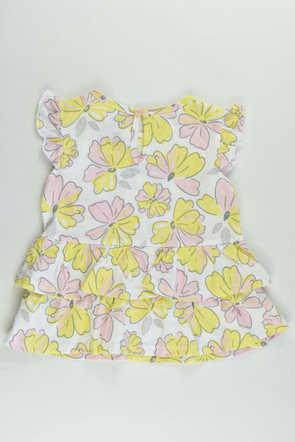 NEW Child Of Mine by Carter's Size 1 (18 months) Floral Blouse/T-shirt