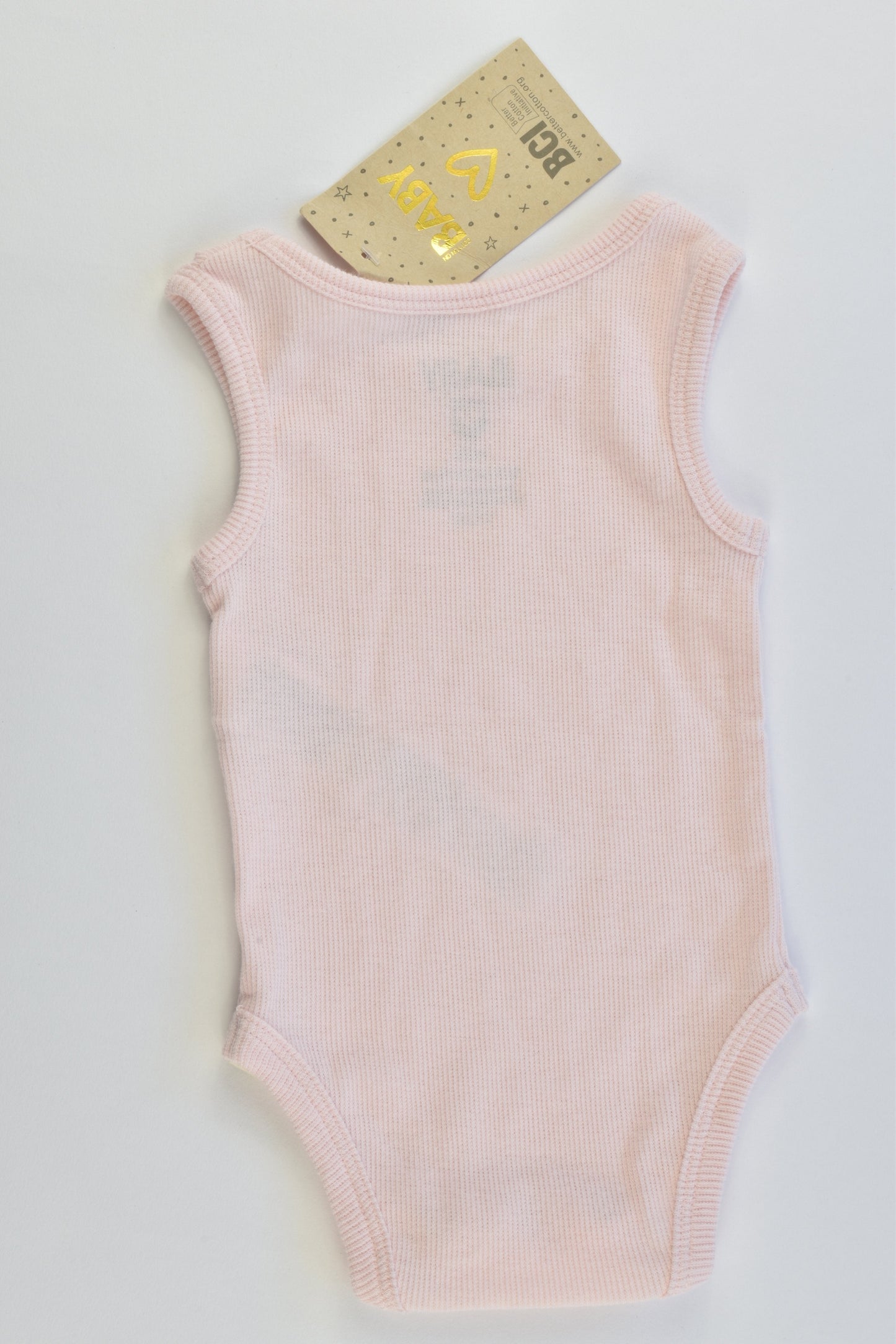 NEW Cotton On Baby Size 000 (0-3 months) Ribbed Sleeveless Bodysuit