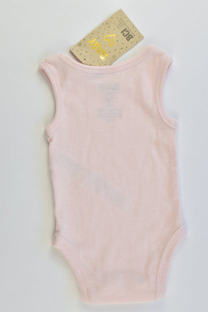 NEW Cotton On Baby Size 000 (0-3 months) Ribbed Sleeveless Bodysuit