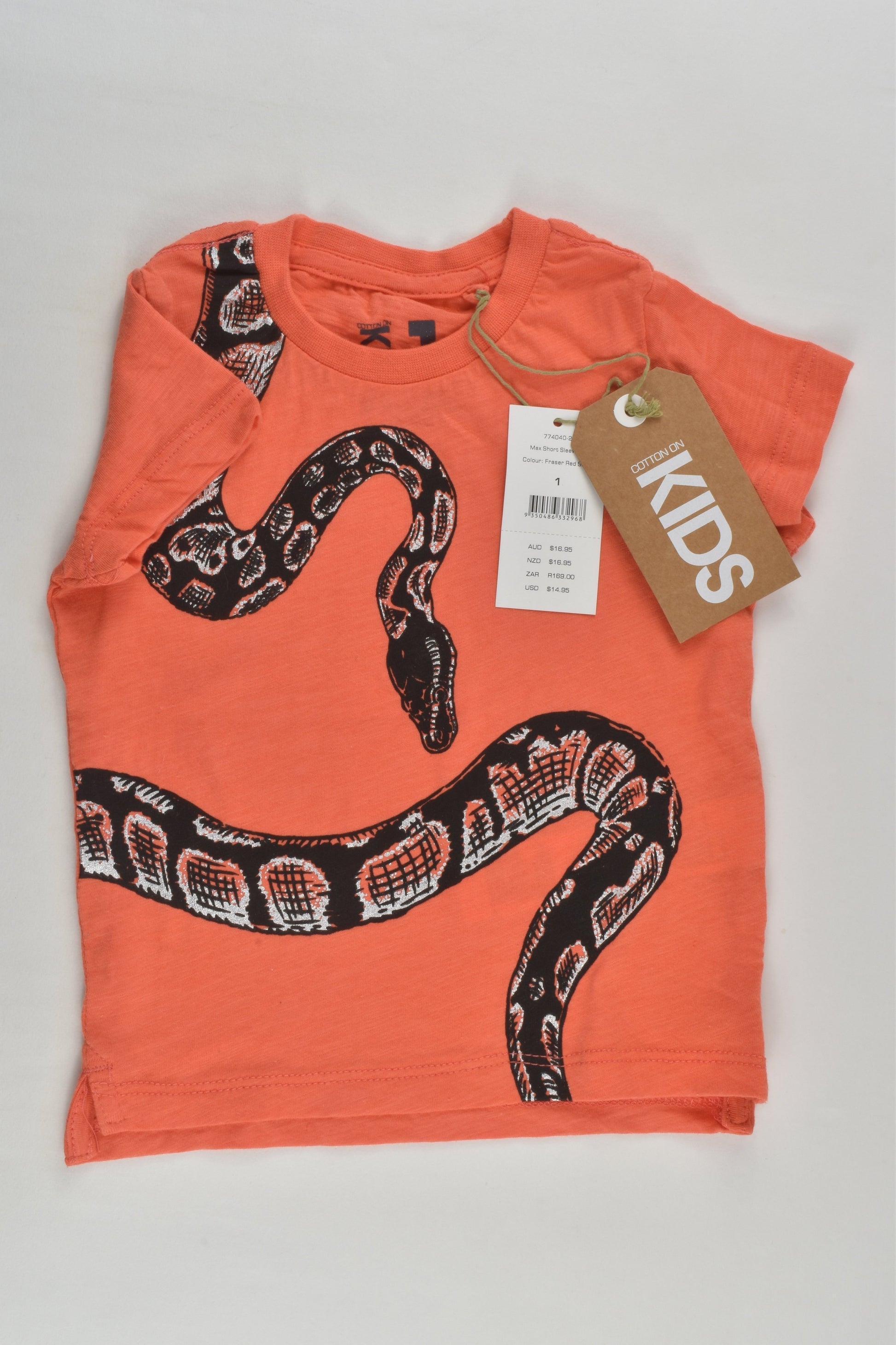 NEW Cotton On Kids Size 1 Snake T-shirt