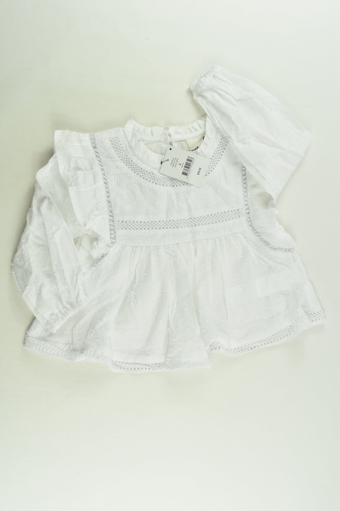 NEW Cotton On Kids Size 2 Blouse