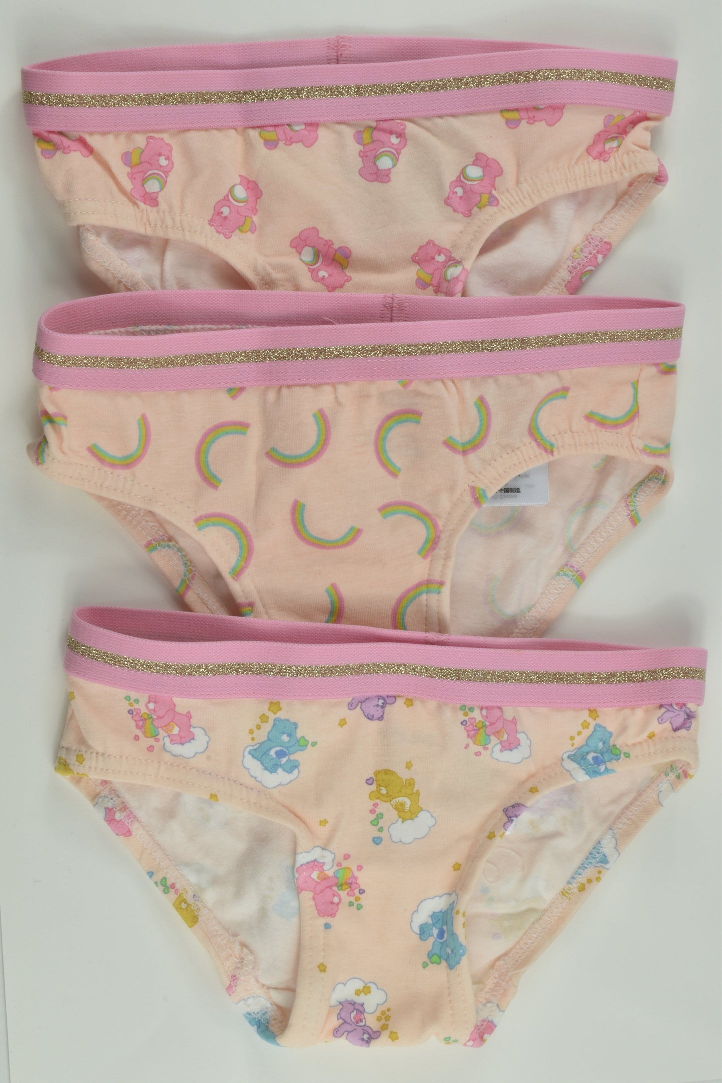 NEW Cotton On Kids Size 3-4 Care Bears 3x Underwear