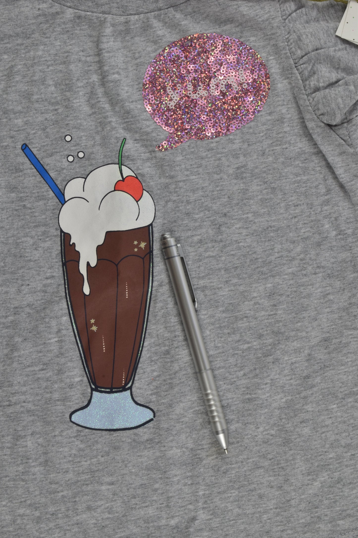 NEW Cotton On Kids Size 3 Ruffle Sleeve Ice Cream T-shirt