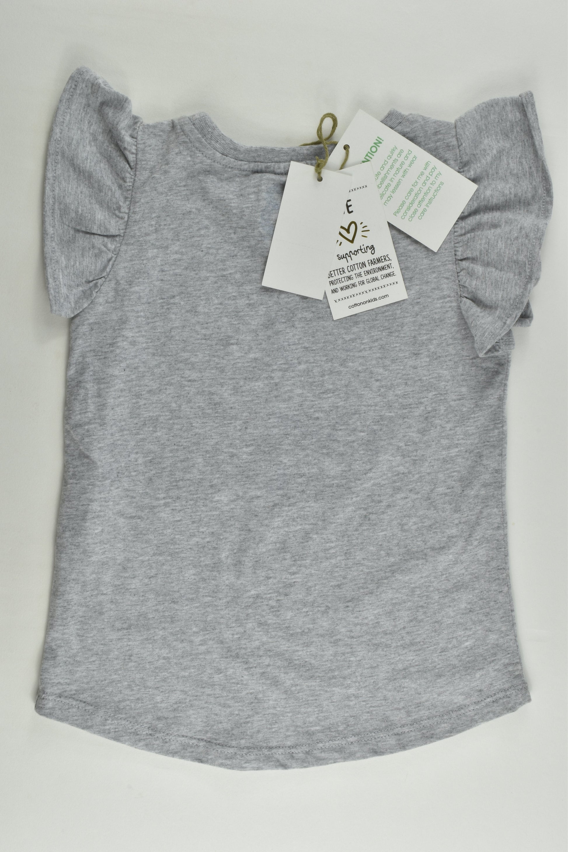 NEW Cotton On Kids Size 3 Ruffle Sleeve Ice Cream T-shirt