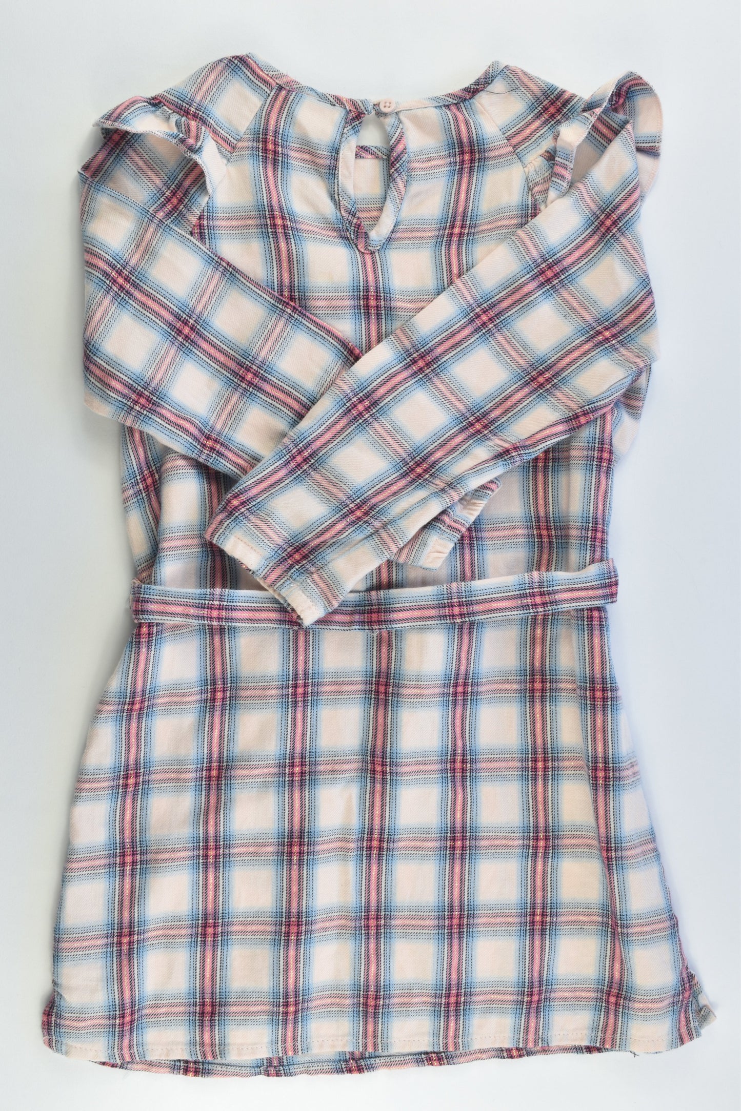 NEW Cotton On Kids Size 4 Checked Dress with Belt