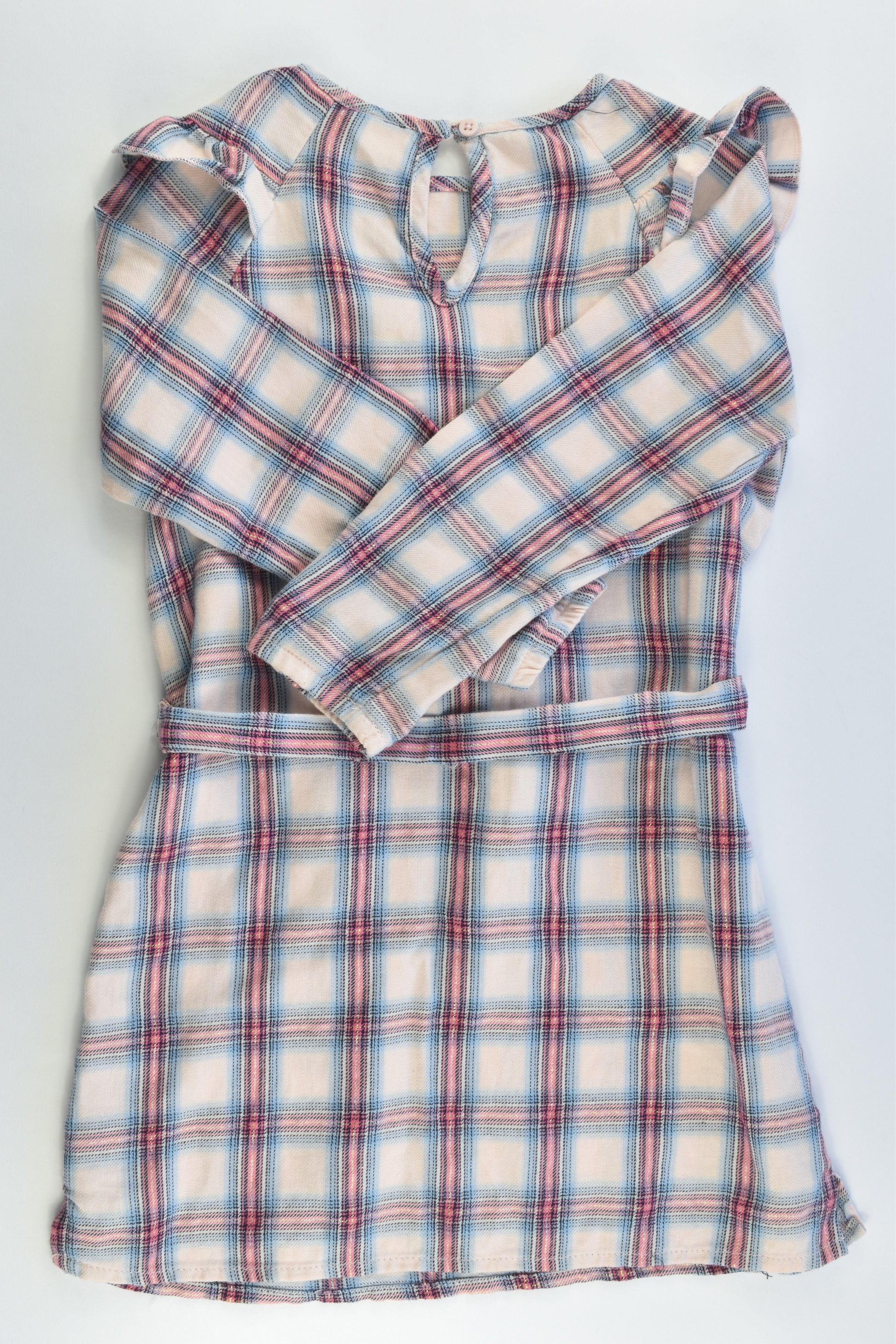 NEW Cotton On Kids Size 4 Checked Dress with Belt