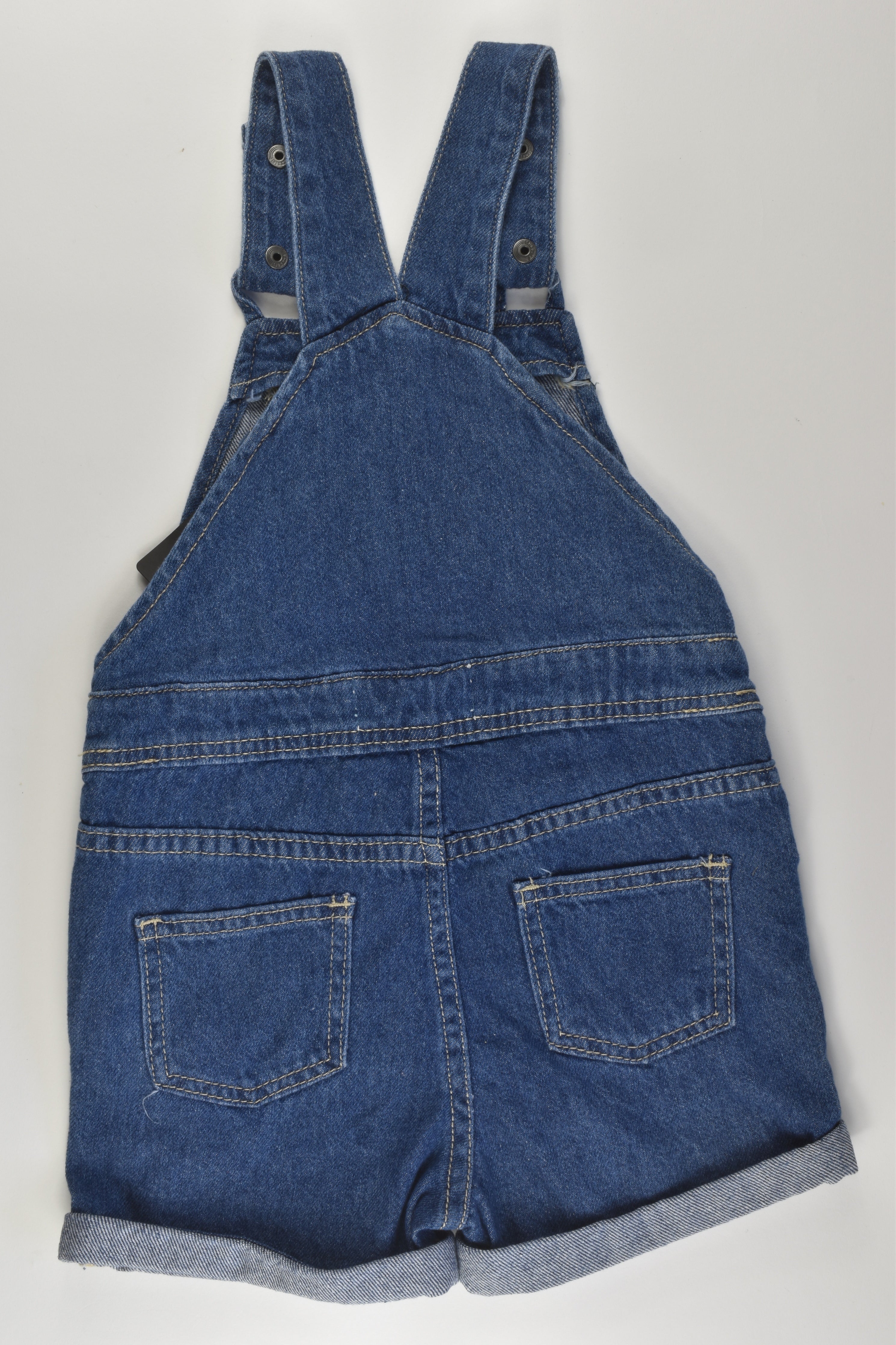 NEW Cotton On Kids Size 6 Rainbow Short Denim Overalls MiniMe Preloved Baby and Kids Clothes