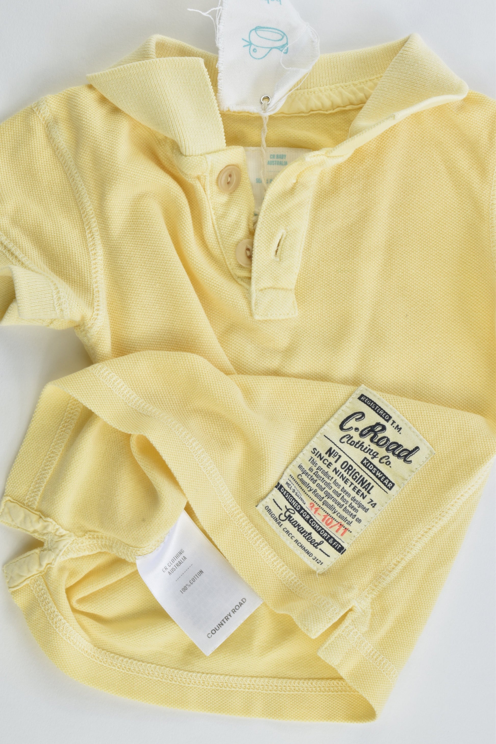 NEW Country Road Size 00 (3-6 months) Collared T-shirt