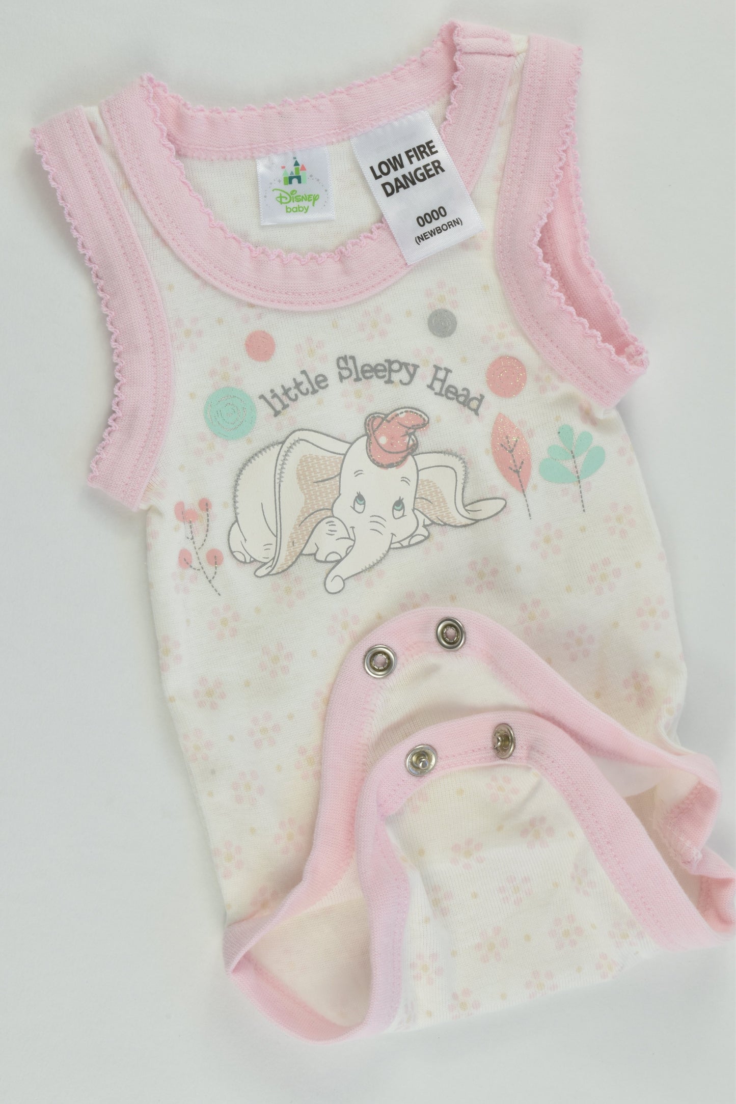 NEW Disney Baby Size 0000 Dumbo Bodysuit