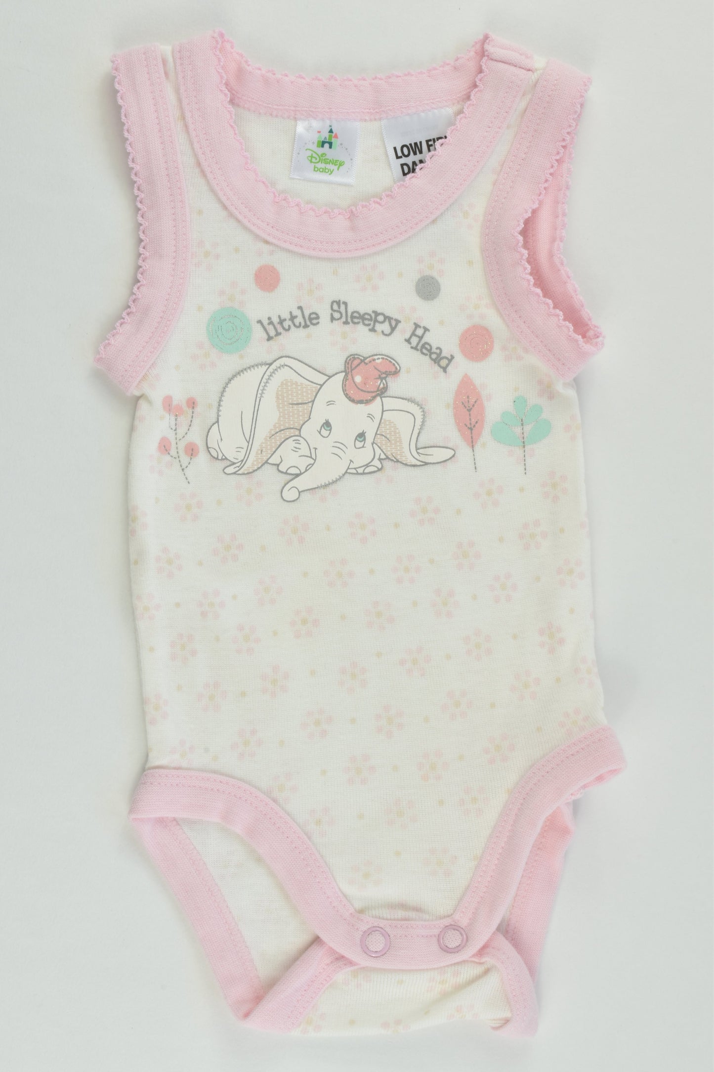 NEW Disney Baby Size 0000 Dumbo Bodysuit
