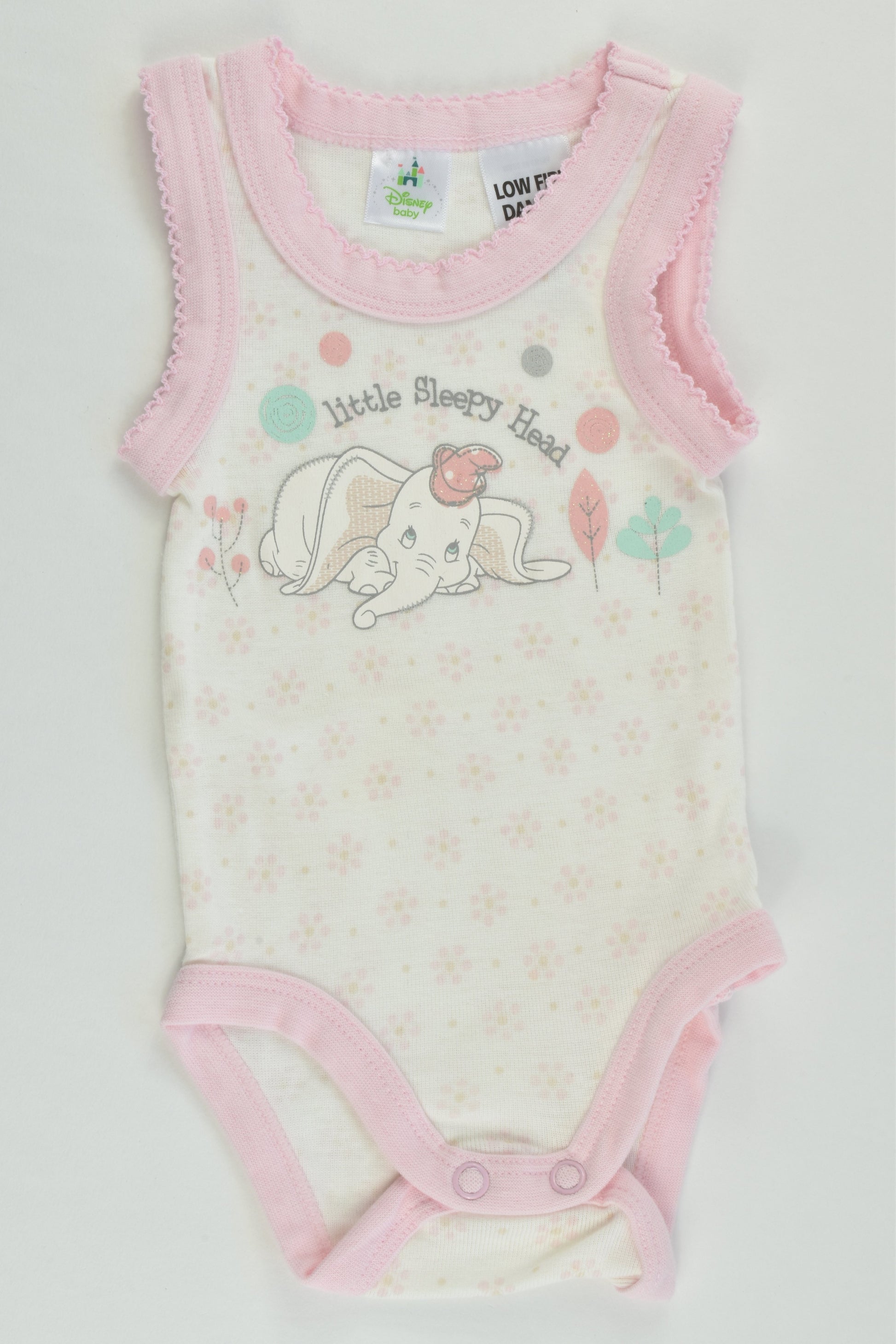 NEW Disney Baby Size 0000 Dumbo Bodysuit