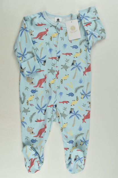 NEW Dymples Size 00 Australian Animals Footed Romper
