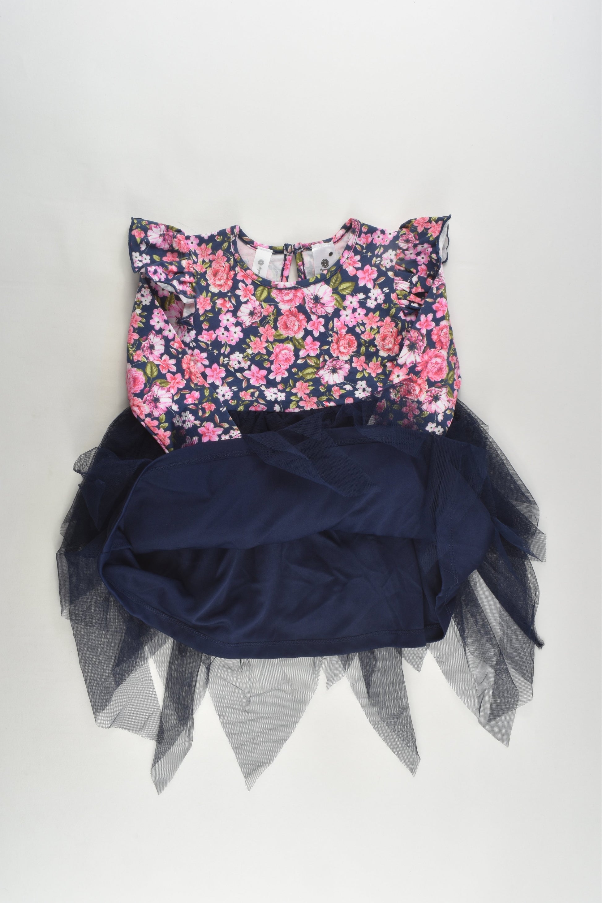 NEW Dymples Size 1 (18 months) Floral Ruffle Tulle Dress