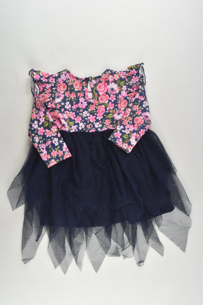NEW Dymples Size 1 (18 months) Floral Ruffle Tulle Dress
