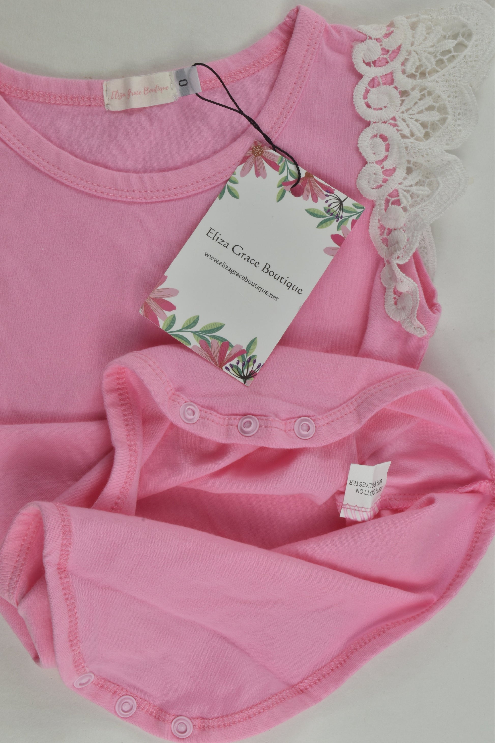 NEW Eliza Grace Boutique Size 0 Bodysuit