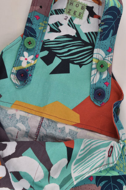 NEW Funbum by Hobzee Size 2 Handmade Sloth Overalls