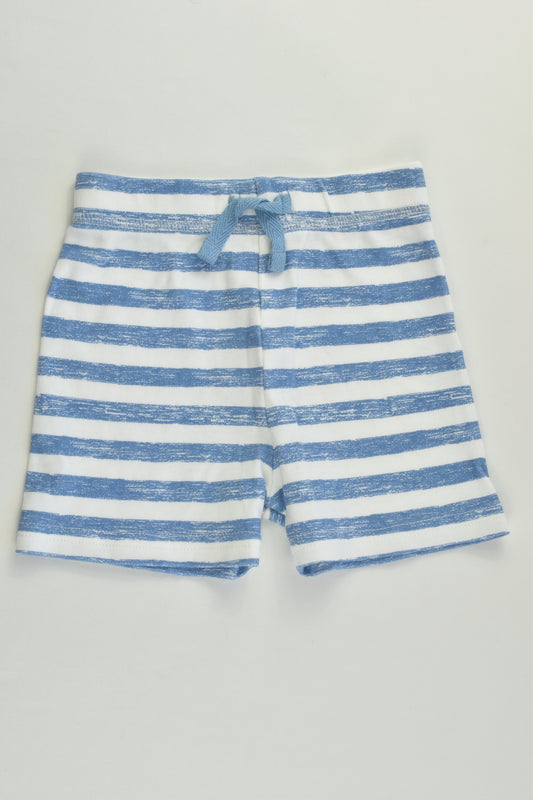 NEW George Size 00 (3-6 months) Blue/White Striped Shorts
