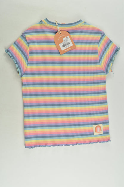 NEW Ghanda Size 7-8 Ribbed T-shirt