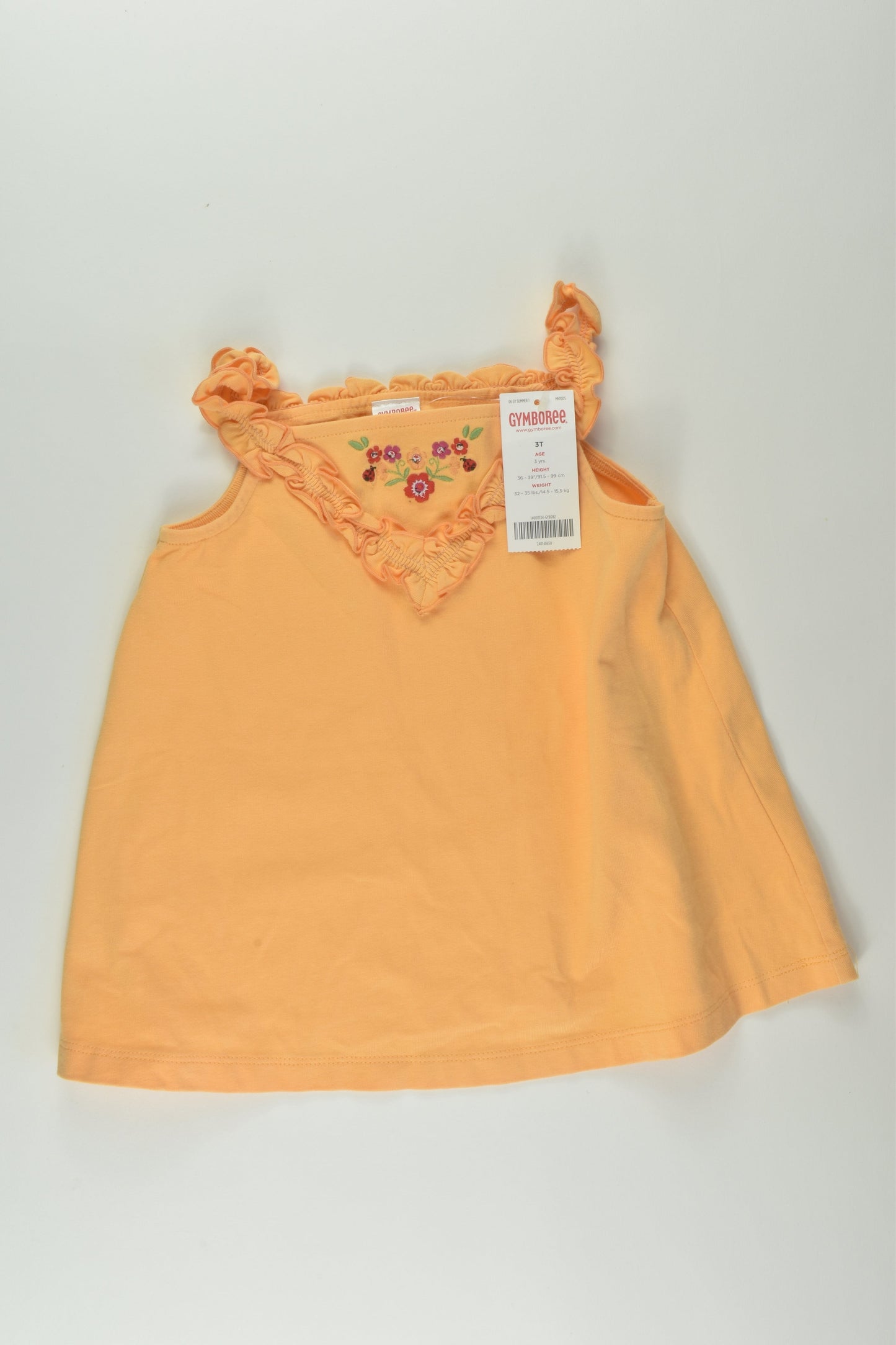 NEW Gymboree Size 3 Embroidery Sleeveless Top