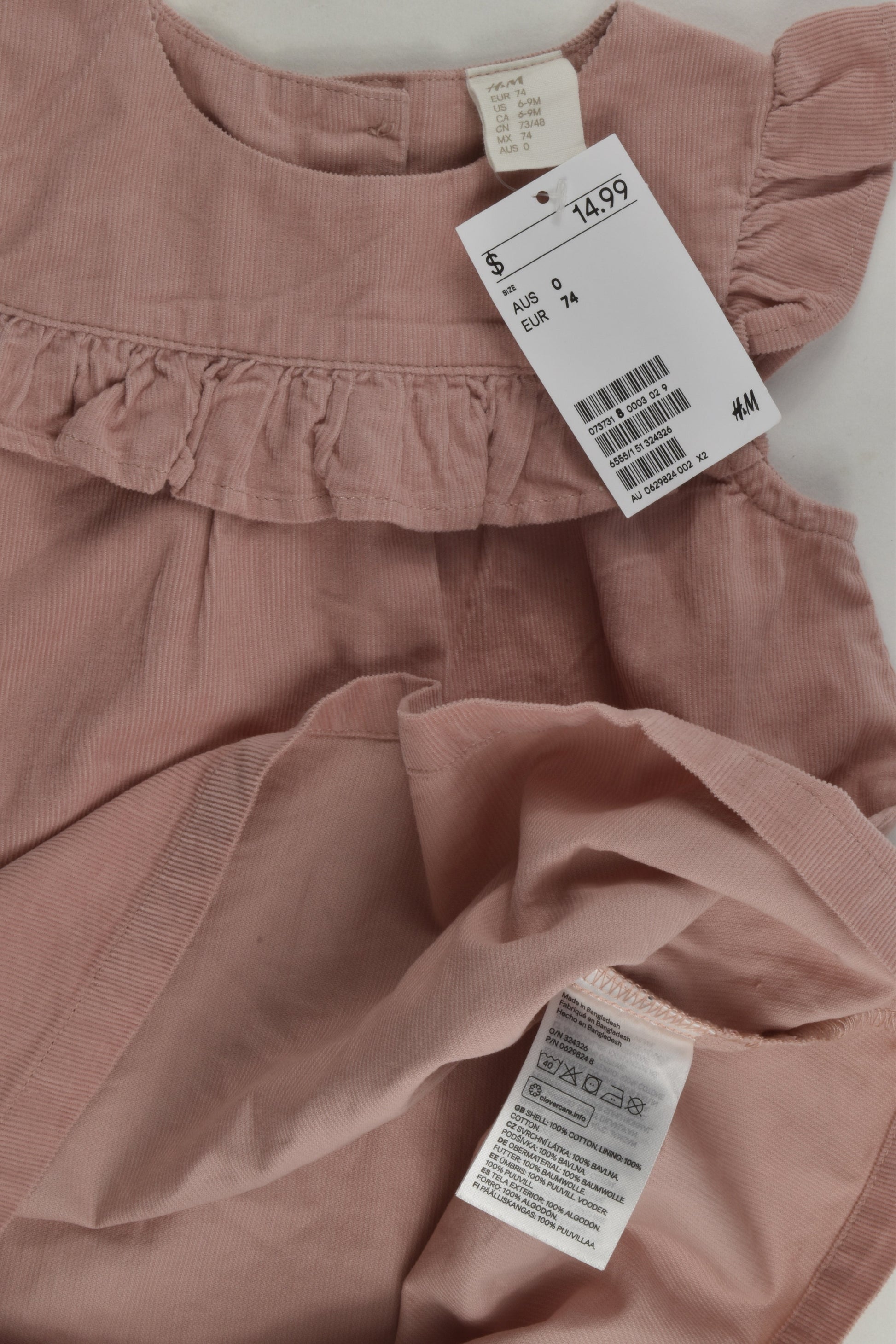 NEW H&M Size 0 Cord Dress