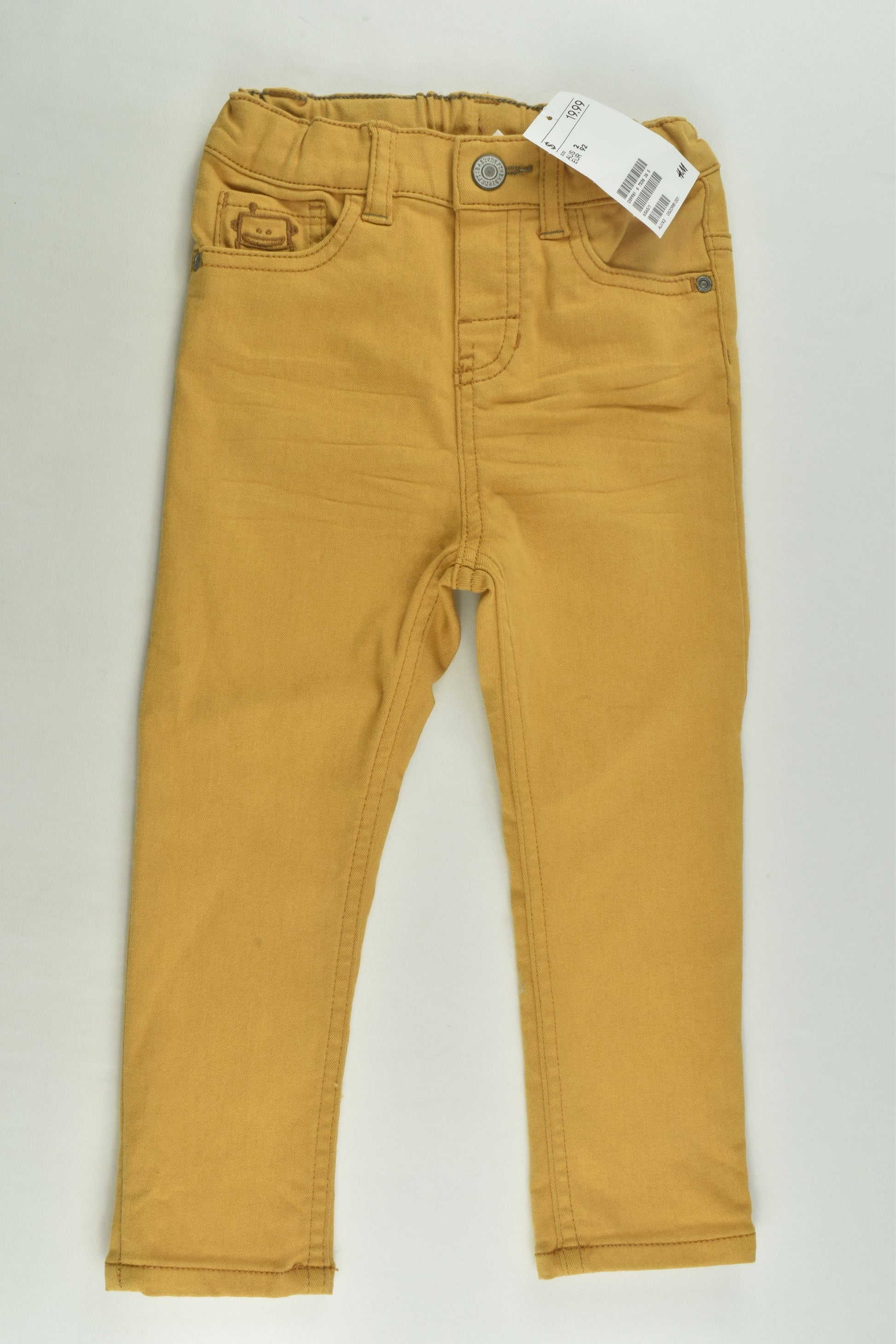 NEW H&M Size 2 Stretchy Mustard Pants