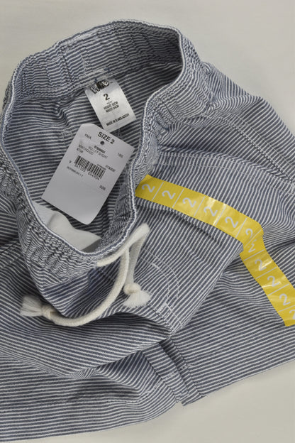 NEW H&T Size 2 Striped Lightweight Shorts