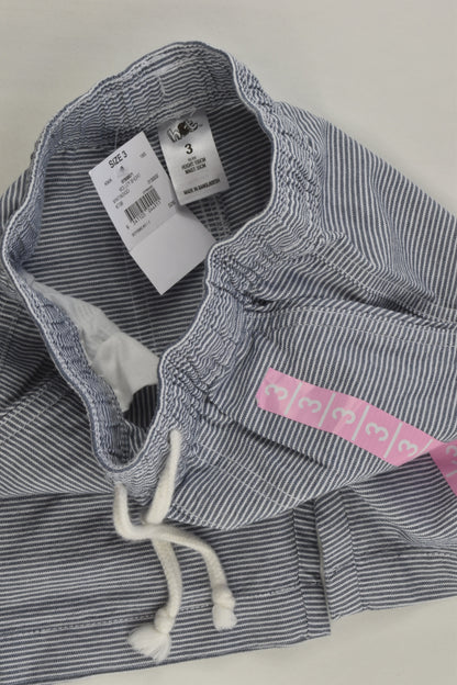 NEW H&T Size 3 Striped Lightweight Shorts