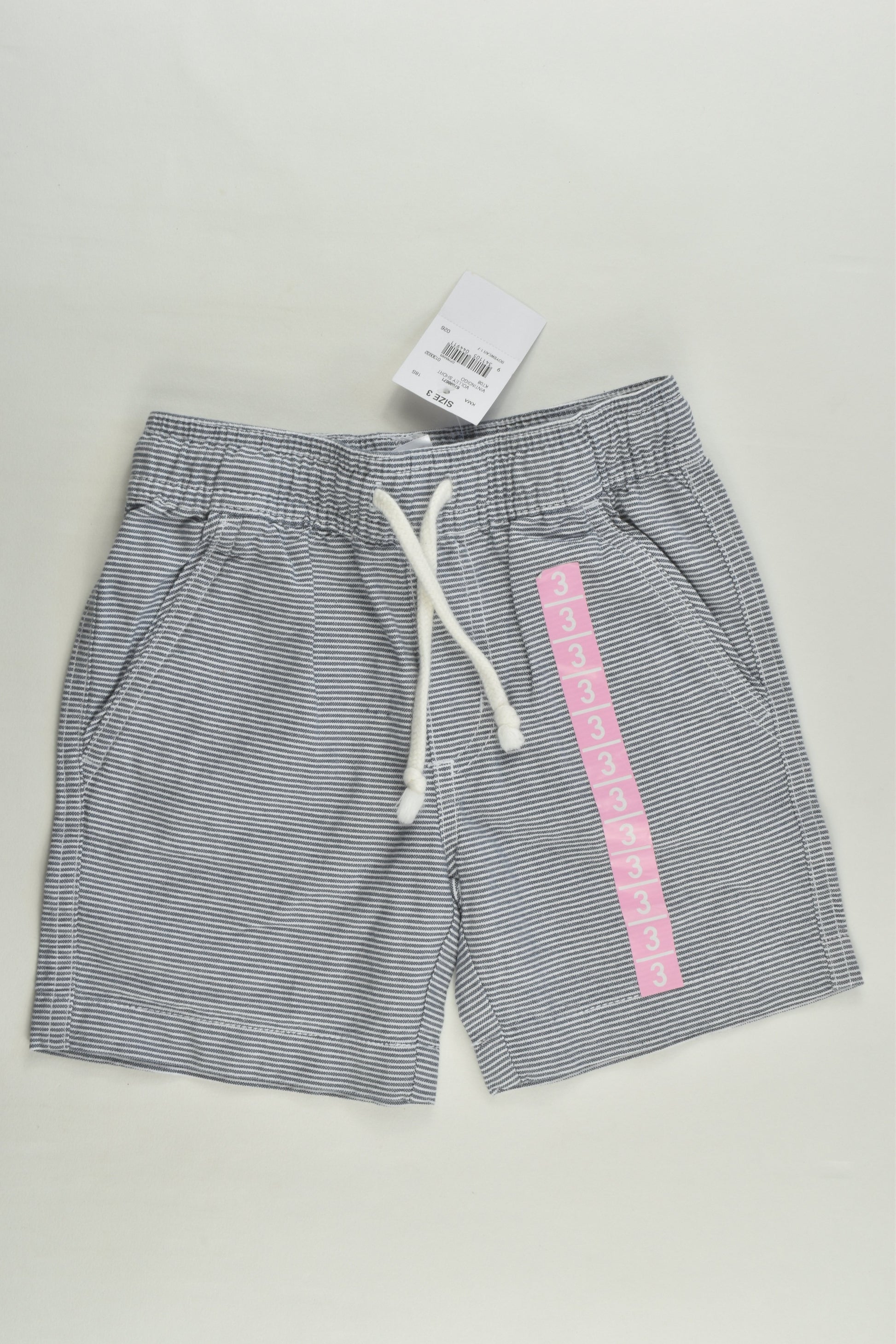 NEW H&T Size 3 Striped Lightweight Shorts