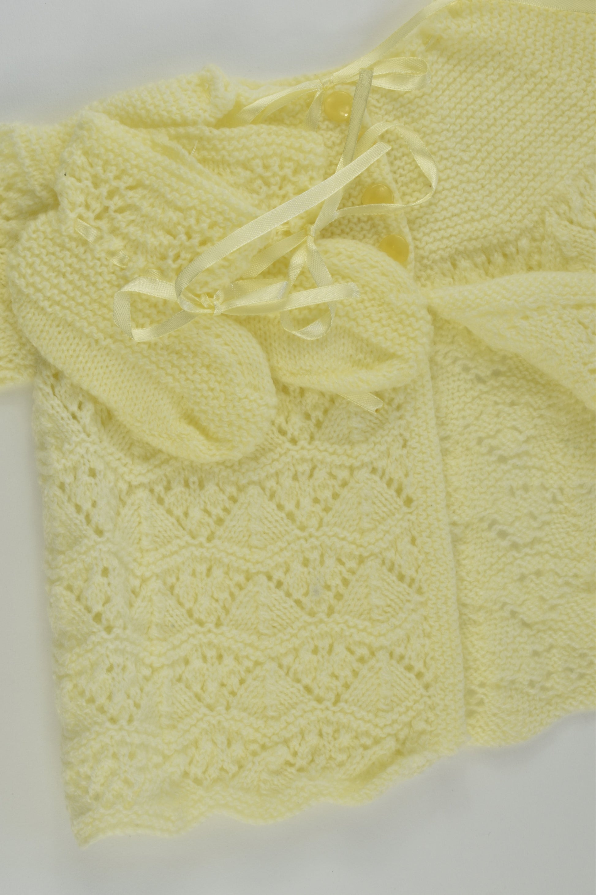 NEW Handmade Size 00 Knit Cardigan and Booties