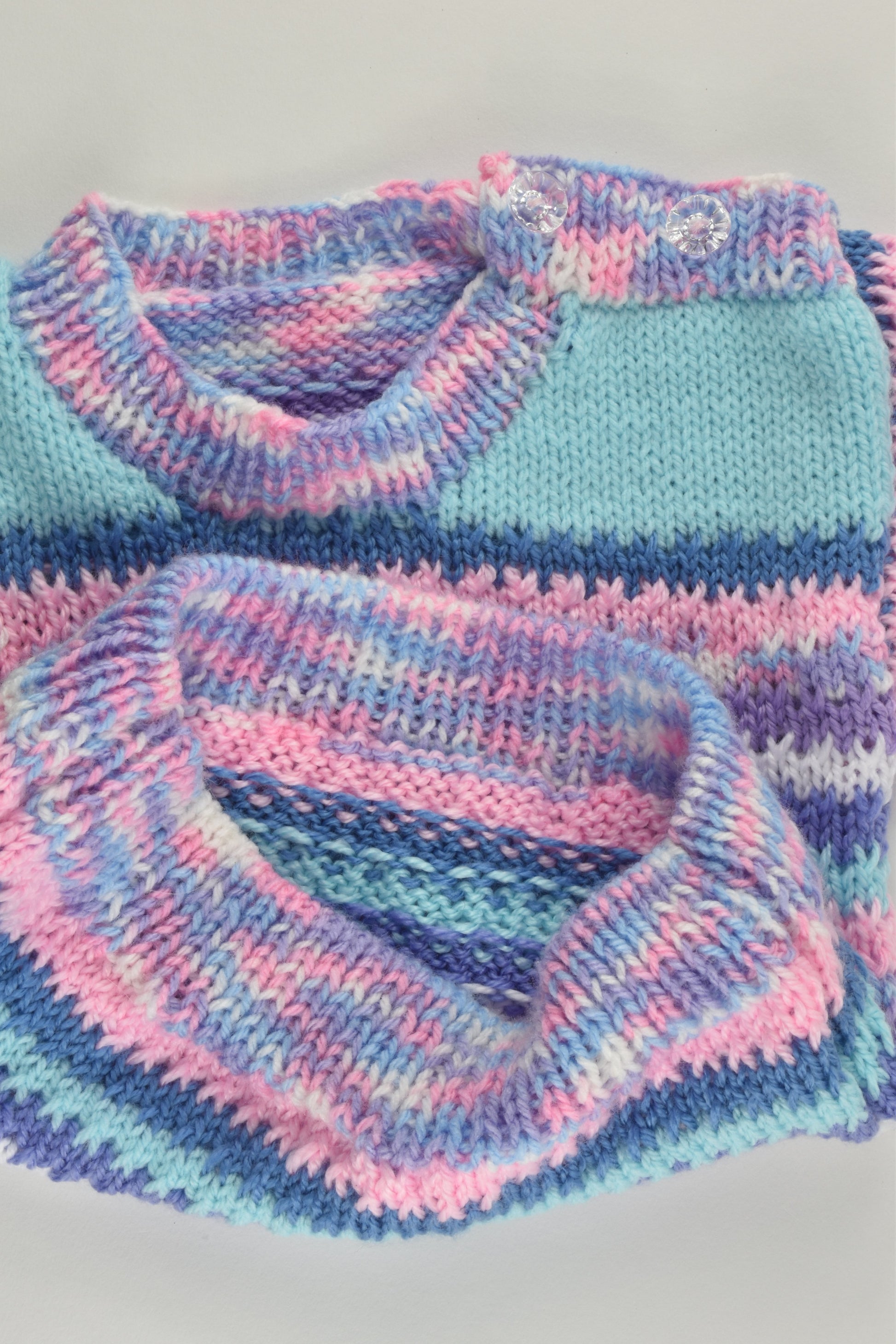 NEW Handmade Size approx 0-1 Knitted Jumper
