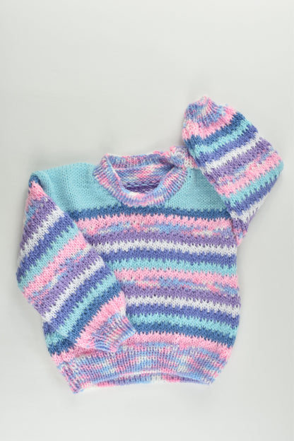 NEW Handmade Size approx 0-1 Knitted Jumper