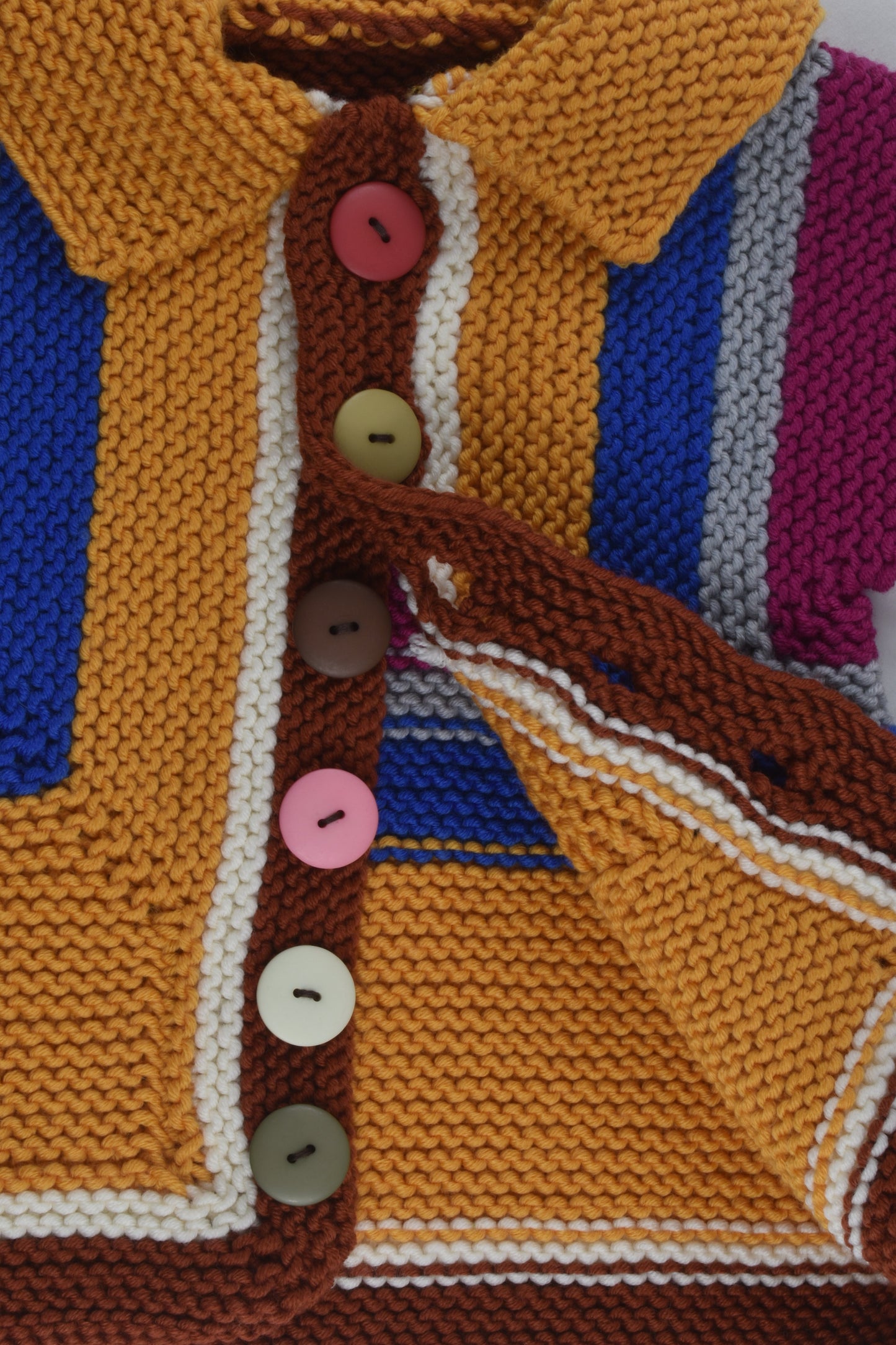 NEW Handmade Size approx 1 Knit Cardigan