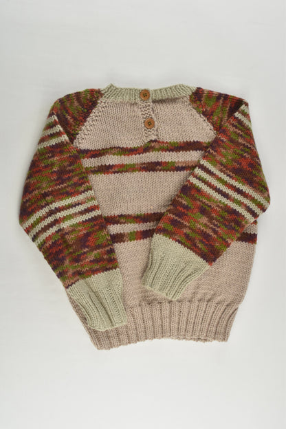 NEW Handmade Size approx 2-3 Knitted Jumper