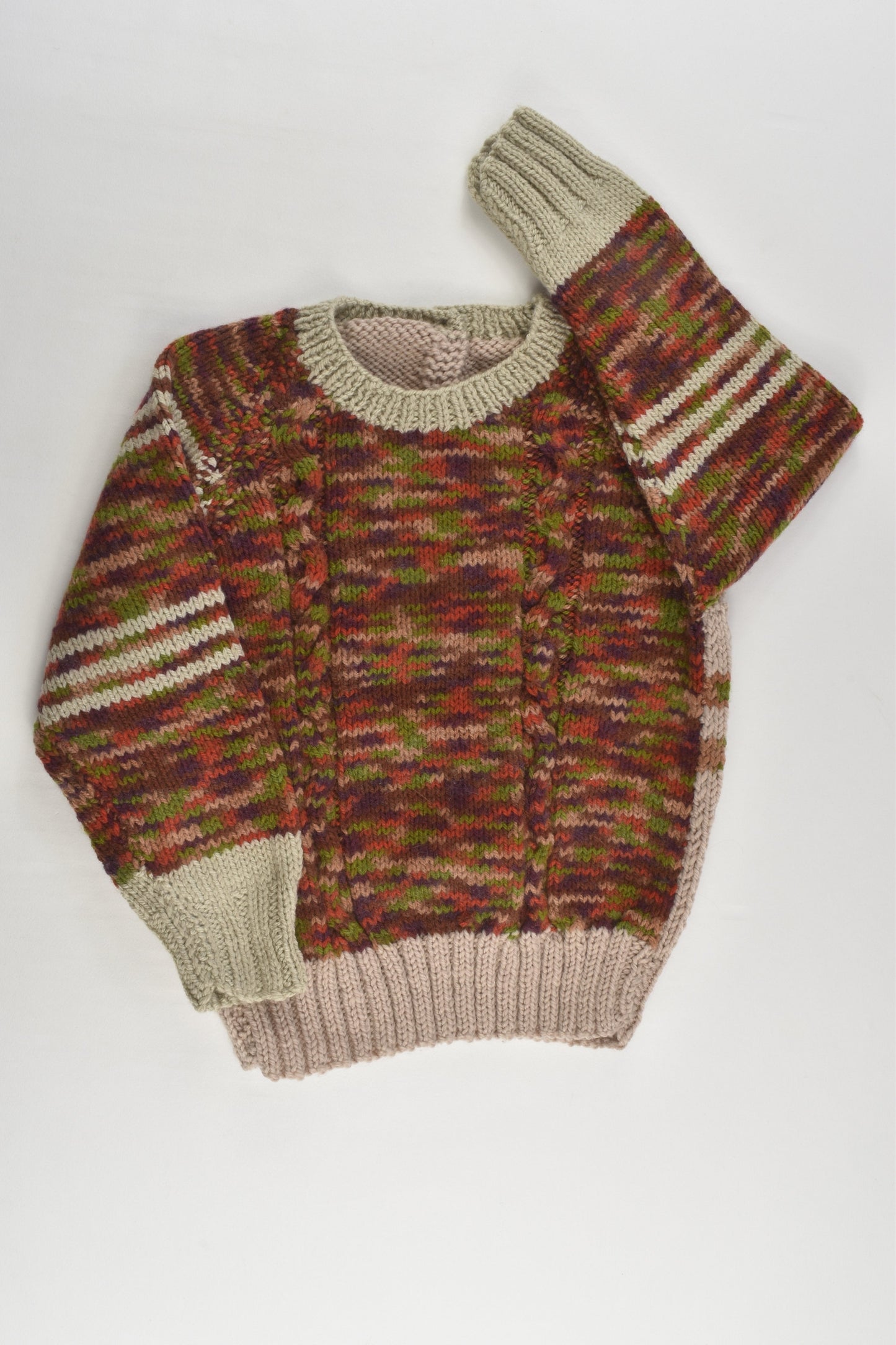 NEW Handmade Size approx 2-3 Knitted Jumper