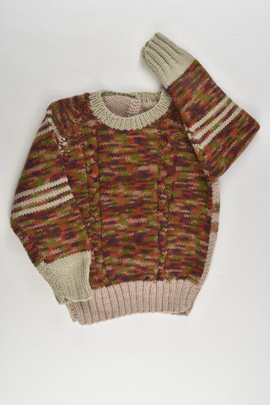 NEW Handmade Size approx 2-3 Knitted Jumper