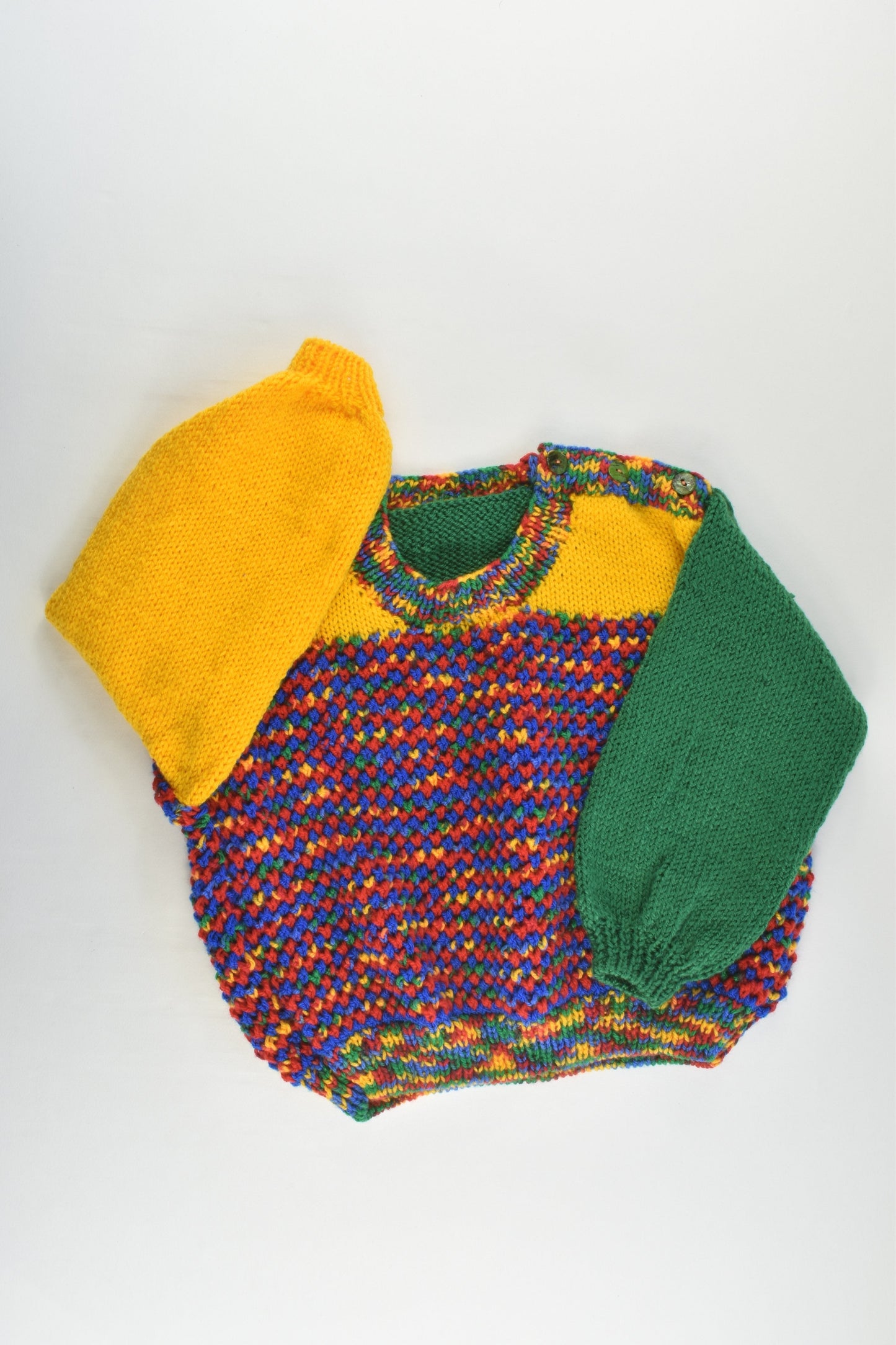 NEW Handmade Size approx 2-3 Knitted Jumper
