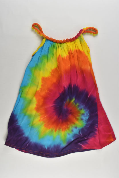 NEW Handmade Size approx 2 Tie-Dye Dress