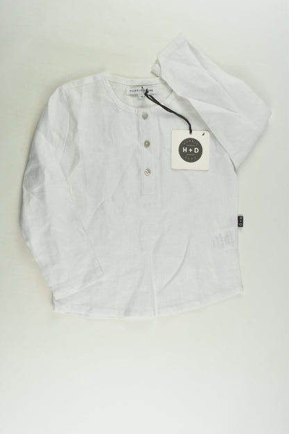 NEW Hubble & Duke Size 6 Linen Shirt