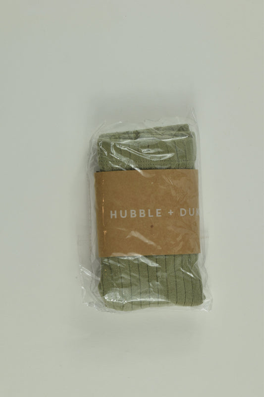 NEW Hubble and Duke Size 0 Ribbed Footed Tights