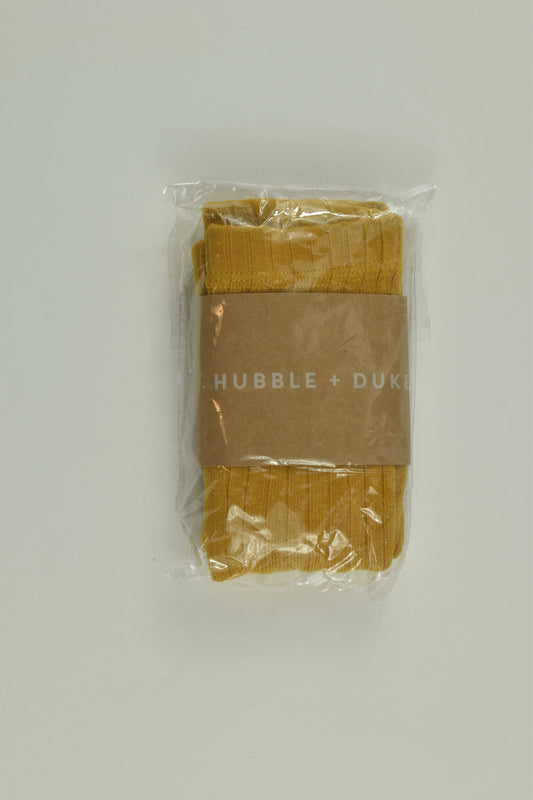 NEW Hubble and Duke Size 0 Ribbed Footed Tights