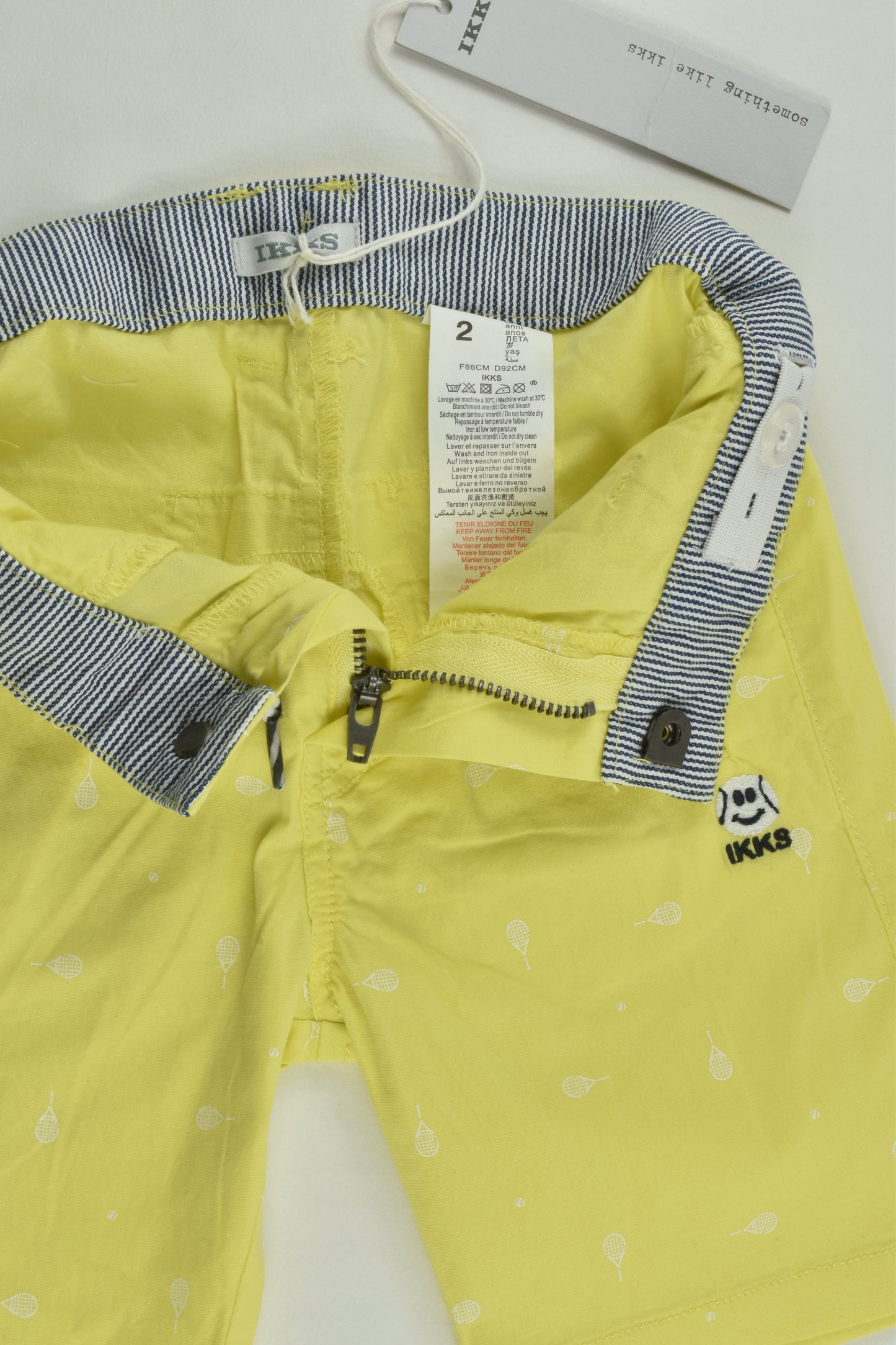 NEW Ikks Size 2 Tennis Racquet Shorts