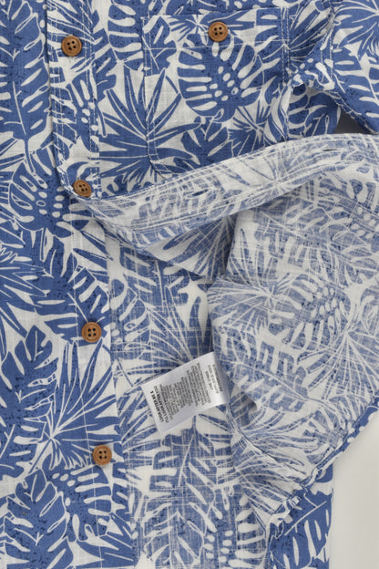NEW Just Jeans Size 8 Linen Look Shirt Tropical