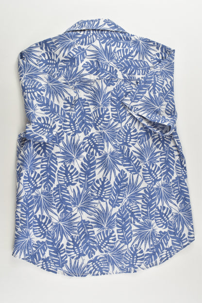 NEW Just Jeans Size 8 Linen Look Shirt Tropical