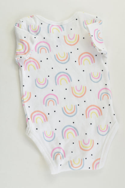 NEW Kids & Co Size 000 (0-3 months) Rainbow Bodysuit