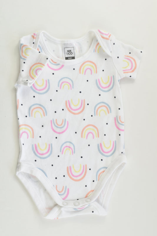 NEW Kids & Co Size 000 (0-3 months) Rainbow Bodysuit