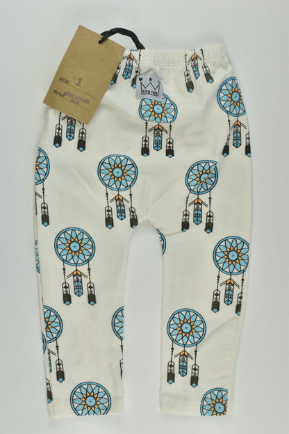 NEW King Raja Organics Size 1 Aztec Dreams Blue Pants