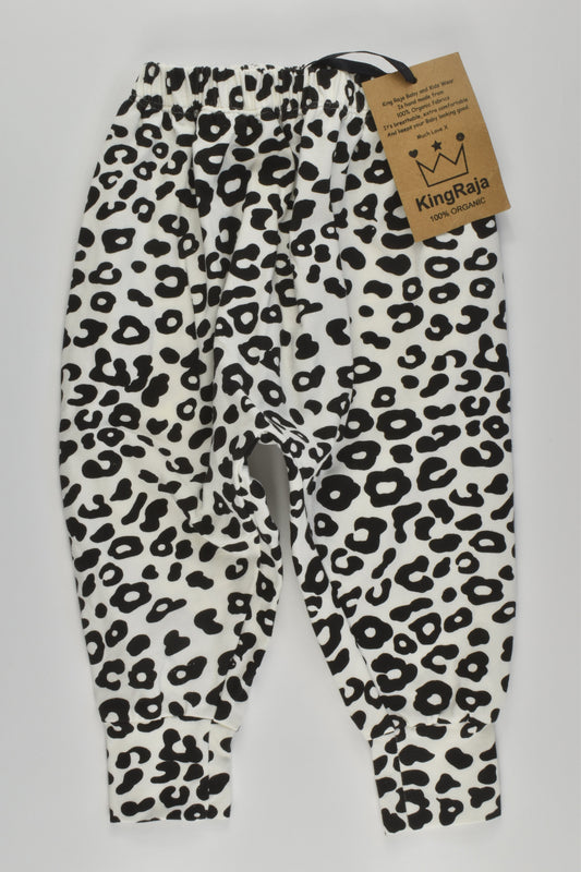 NEW King Raja Organics Size 1 Snow Leopard Pants