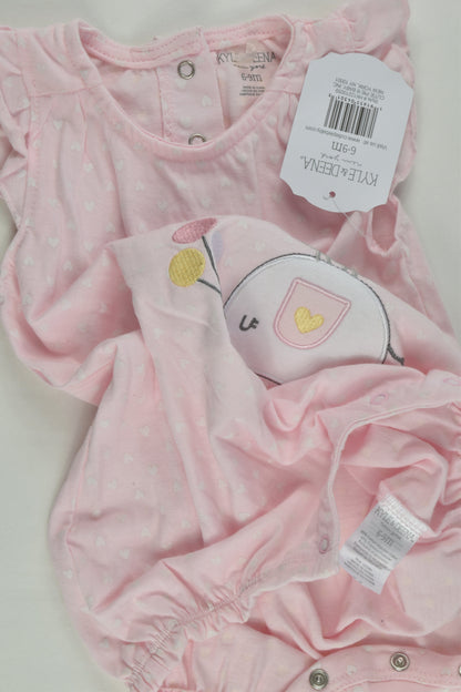 NEW Kylie & Deena Size 0 (6-9 months) Elephant and Tortoise Summer Romper